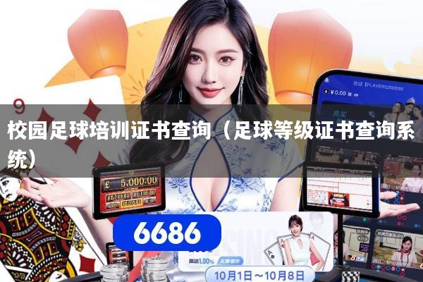 校园足球培训证书查询（足球等级证书查询系统）